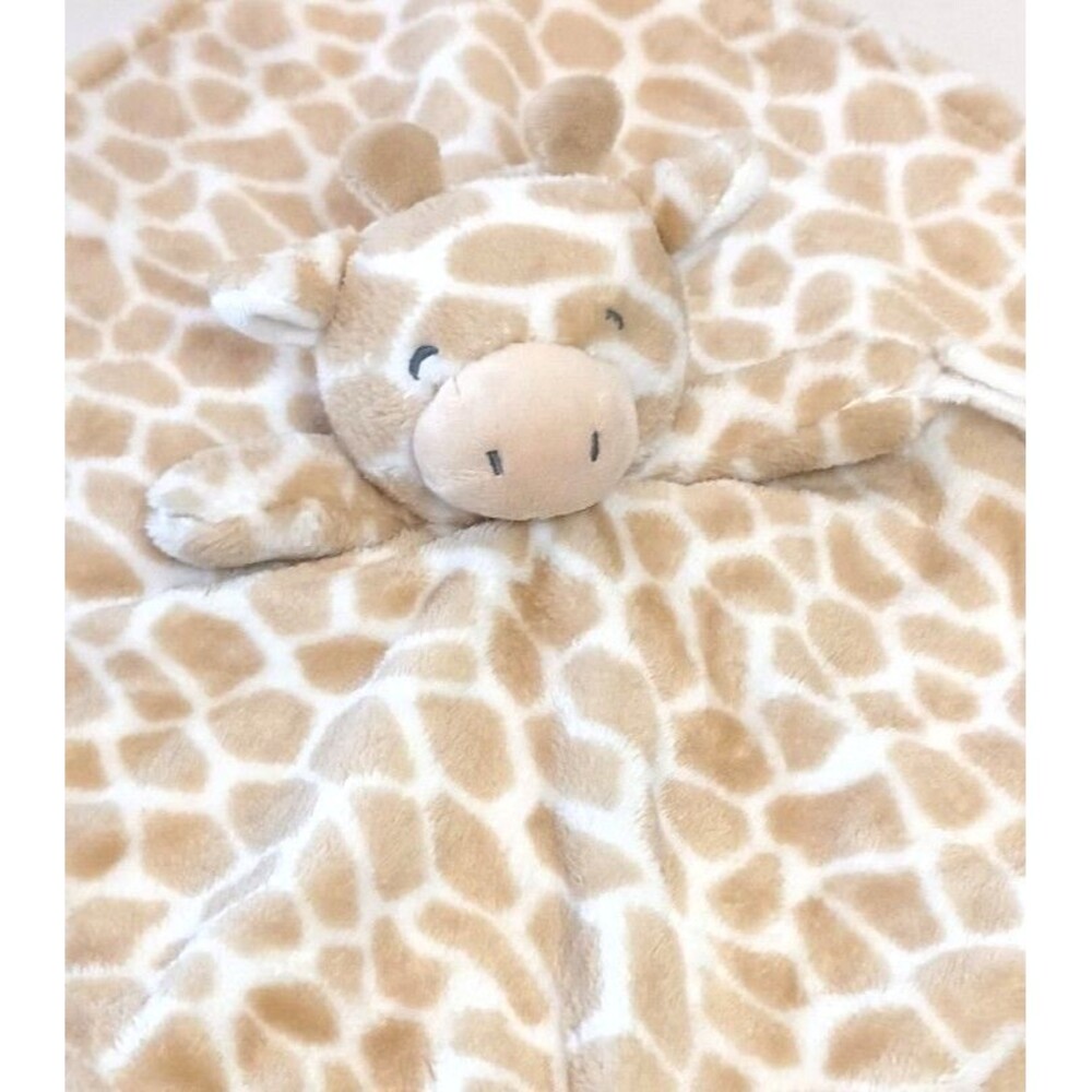Carters Giraffe Lovey Baby Security Blanket  with Pacifier Holder 2016 14 inches